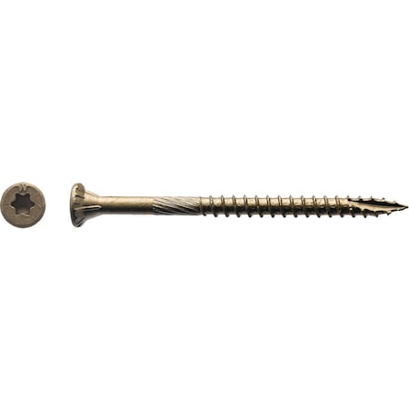 Big Timber #9 x 2-1/2 In. Bronze Flat Head Wood Screw, 465PK 5BTX9212